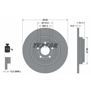 Disque De Frein Mercedes-Benz Textar 92306905 pas cher