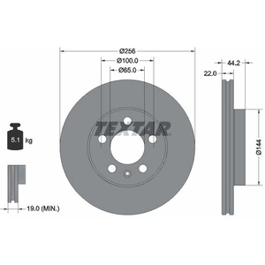 Disque de frein TEXTAR 92303803 avant, ventilé, 1 pièce pas cher