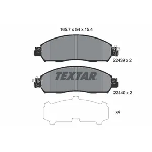 TEXTAR Plaquettes de frein X4 pour NISSAN: Leaf, NV200 (Ref: 2243903) pas cher