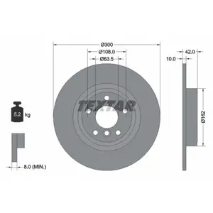 Textar Disque de frein PRO+ 92309505 pas cher