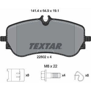 Kit de plaquettes de frein, frein à disque Q+ 2280201 Textar 2280201 pas cher