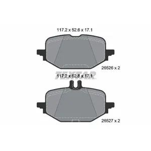 TEXTAR Plaquettes de frein X4 pour MERCEDES-BENZ: Classe C (Ref: 2652601) pas cher