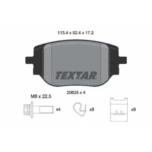 TEXTAR Plaquettes de frein X4 pour OPEL: Vivaro, Zafira & TOYOTA: Proa... pas cher