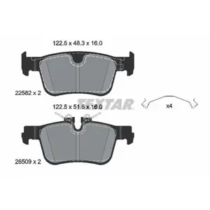 TEXTAR Plaquettes de frein X4 pour VOLVO: S60, V90, S90, XC 60, V60 (R... pas cher