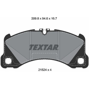 Comparateur de prix : Kit de plaquettes de frein, frein à disque Q+ 2152401 Textar 2152401