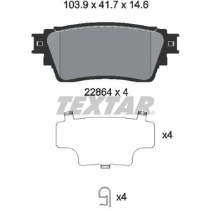 Kit de plaquettes de frein, frein à disque 2286401 Textar 2286401 pas cher