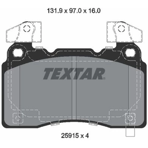 Jeu de plaquettes de frein TEXTAR 2591503, avant pas cher