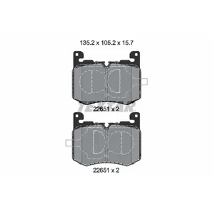 Jeu de plaquettes de frein TEXTAR 2265101