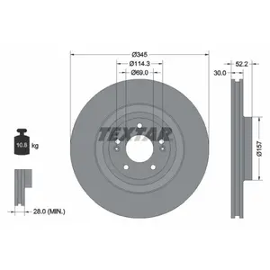 Textar Disque de frein PRO 92315103 pas cher