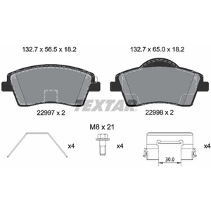 Kit de plaquettes de frein, frein à disque Q+ 2299701 Textar 2299701 pas cher