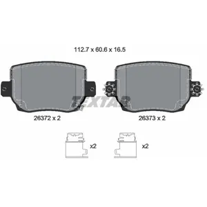 TEXTAR Plaquettes de frein X4 pour TESLA: Model 3, Model Y (Ref: 2637201)