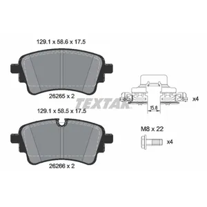TEXTAR Plaquettes de frein X4 pour AUDI: S5, A6, Q5, A4, SQ5, A5, A7 (Ref: 2626503) pas cher