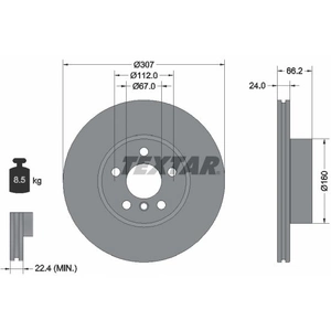 Disque de frein TEXTAR 92326805 avant, ventilé, à haute teneur en carbone, 1 pièce pas cher