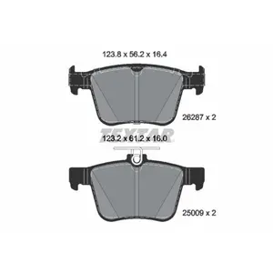 Jeu De Plaquettes De Frein, Frein À Disque 2628701 Textar Audi; Cupra; Seat; Skoda; Vw, Volkswagen Textar 2628701 pas cher
