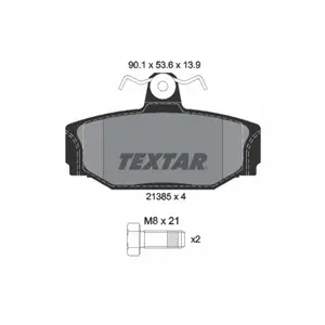 Kit de plaquettes de frein, frein à disque 2138501 Textar 2138501 pas cher