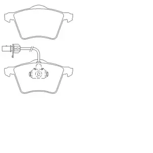 Kit de plaquettes de frein, frein à disque Q+ 2303401 Textar 2303401