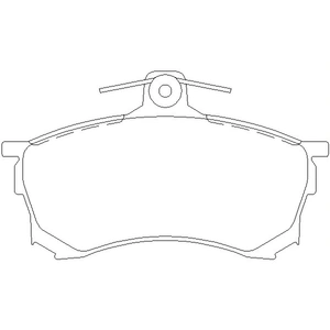 TEXTAR Plaquettes de frein X4 pour MITSUBISHI: Carisma (Ref: 2308001) pas cher
