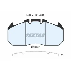 Jeu de plaquettes de frein TEXTAR 2913103