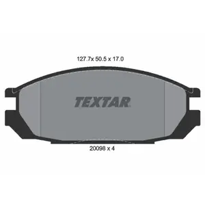 TEXTAR Plaquettes de frein X4 pour NISSAN: Patrol, Vanette (Ref: 2009801) pas cher