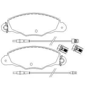 TEXTAR Plaquettes de frein X4 pour CITROËN: Xantia, XM (Ref: 2313503) pas cher