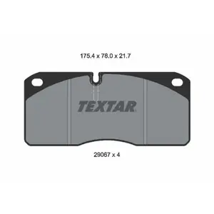 Textar 2906705 Kit de plaquettes de frein, frein à disque pas cher
