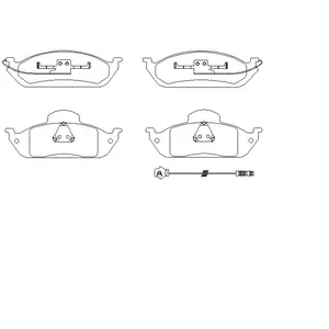 TEXTAR Plaquettes de frein X4 pour MERCEDES-BENZ: Classe ML (Ref: 2319303)