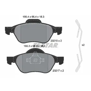 TEXTAR Plaquettes de frein X4 pour RENAULT: Laguna, Twingo, Wind (Ref: 2321502) pas cher
