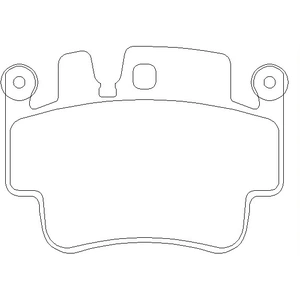 TEXTAR Plaquettes de frein X4 pour PORSCHE: 911, Boxster (Ref: 2332902) pas cher