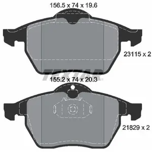 Kit de plaquettes de frein, frein à disque Q+ 2311502 Textar 2311502 pas cher