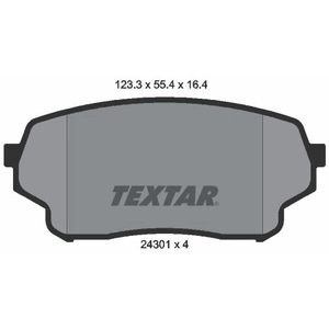 TEXTAR Plaquettes de frein X4 pour SUZUKI: Grand Vitara (Ref: 2430101) pas cher