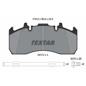 Jeu de plaquettes de frein TEXTAR 2917301