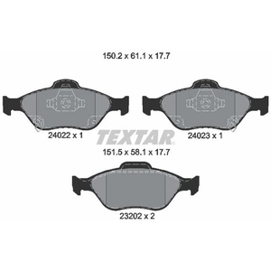 Kit de plaquettes de frein, frein à disque 2402201 Textar 2402201 pas cher