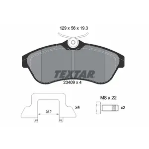 Kit de plaquettes de frein, frein à disque Q+ 2340902 Textar 2340902 pas cher