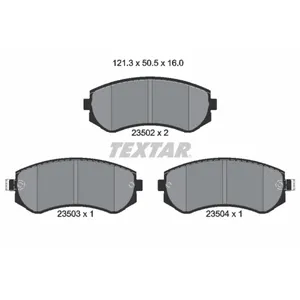 Jeu de plaquettes de frein TEXTAR 2350201, avant pas cher