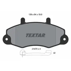 TEXTAR Plaquettes de frein X4 pour FORD: Transit/Tourneo (Ref: 2147002) pas cher