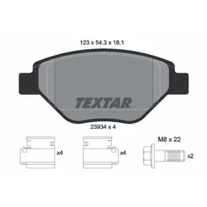 Kit de plaquettes de frein, frein à disque 2393401 Textar 2393401 pas cher