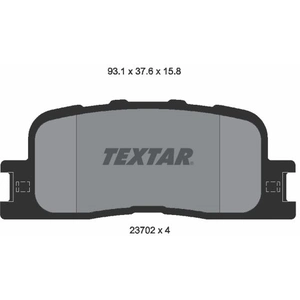 Kit de plaquettes de frein, frein à disque 2370201 Textar 2370201 pas cher