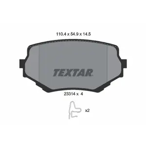 Kit de plaquettes de frein, frein à disque 2331401 Textar 2331401 pas cher