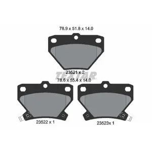 Kit de plaquettes de frein, frein à disque 2352101 Textar 2352101 pas cher