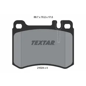 TEXTAR Plaquettes de frein X4 pour MERCEDES-BENZ: 107 Series (Ref: 2102404) pas cher