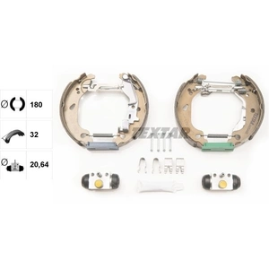 TEXTAR Kit de freins à tambours pour YUGO/ZASTAVA: 10 & FIAT: Punto (Ref: 84054400)