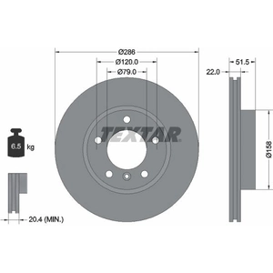 TEXTAR Disques de frein pour BMW: Série 3, Z3, Z4 (Ref: 92055605) pas cher