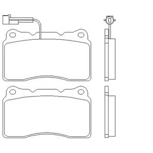 TEXTAR Plaquettes de frein X4 pour LANCIA: Delta & ALFA ROMEO: 159 (Ref: 2375701) pas cher
