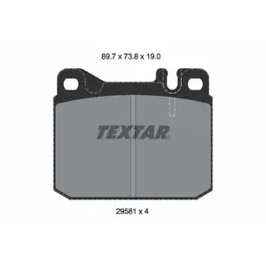 TEXTAR Plaquettes de frein X4 (Ref: 2958105) pas cher