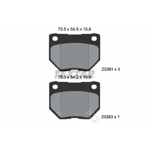 TEXTAR Plaquettes de frein X4 pour SUBARU: Impreza (Ref: 2338102) pas cher