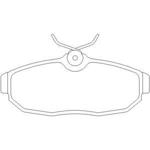 TEXTAR Plaquettes de frein X4 pour FORD USA: Mustang (Ref: 2451401) pas cher