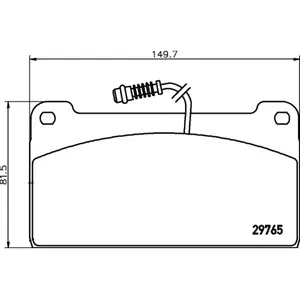 TEXTAR Plaquettes de frein X4 (Ref: 2976502) pas cher
