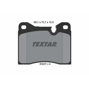 Jeu de plaquettes de frein TEXTAR 2043703, avant pas cher