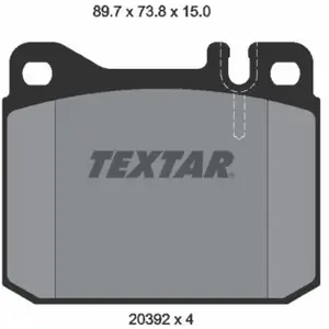 Kit de plaquettes de frein, frein à disque Q+ 2039204 Textar 2039204 pas cher