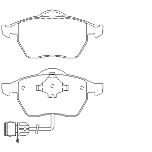 TEXTAR Plaquettes de frein X4 pour AUDI: 100, A6 (Ref: 2067602) pas cher